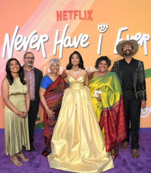 Maitreyi Ramakrishnan Instagram - Well. It’s out❤️

All four seasons of Never Have I Ever are now streaming on Netflix. As my first post (of a lot of BTS posts to come), I wanted it to be about my family. Most of whom isn’t photographed because really, my family and I barely take any photos together. To me, my family includes both @mindykaling and @louielang since they are truly my family. Like I have always said, they are my fairy godmothers who have turned me into a princess. My family believes in me when I don’t and see potential in me when I see nothing but insecurities. My family has brought out the best in me with unconditional support and love that truly I am so blessed and grateful for. In the show, Devi has ultimately gone on a rollercoaster ride of self love that I think ends in a sincere place of gratitude. I can proudly say that over the past four years I have also done the same. So thank you to my family by blood and by choice. Shoutout to the crew members who truly raised me to be the actor that I am now and hope to continue to be at my core throughout my career. Of course all the hugs and kisses to the amazing writers who wrote this utterly beautiful story that helped me learn so much about myself as a young woman.m #WGASTRONG . Sincerely, thank you. 

To the lovely fans, thank you for all your support no matter what it is you decide to take away from the show. Big or small, I love it all. You all make it truly so fun to make memes for, tweet nonsense too, and of course constantly prank (I am a little sorry for when I prank you too much). Thanks for watching Devi grow up, and for watching me grow up. This may be the end of Devi, but it isn’t the end of any of our stories. We are only just beginning. It’s time to kick back and enjoy the show because it’s going to be a wild ride. I love you all so much❤️