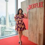 Maitreyi Ramakrishnan Instagram – Had a blast celebrating the new @netflixca office in Toronto! Thank you for inviting my Mississaugan self. My house warming gift is in the mail I swear🛋️🪴❤️(ALSO THERES A ROOM NAMED AFTER DEVI?? WHAT??)

📸: courtesy of George Pimentel/Netflix