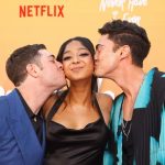 Maitreyi Ramakrishnan Instagram - I am so grateful for these people. I have been on this wild Cinderella journey and the season three premiere was the long awaited ball (thanks COVID). I got multiple princes and princesses and ofc fairy godmothers (love you @mindykaling @loulielang) in this amazing castle that @netflix and @nbcuniversal has made. I am so thankful for the friendships that I know I will have for the rest of my life. Let’s grow old together, ok?❤️