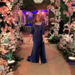 Malak Ahmed Zaher Instagram - In my ultimate favorite color💙✨ 👗@eslam_saad_designer 💄 @dinaelkasheff 💇🏻‍♀️ @alfredandmina 💎 @iramjewelry_