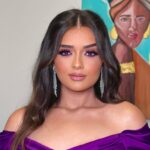 Malak Ahmed Zaher Instagram - Dolled up 💜✨ Styled by @mayajules Hair by @alfredandmina Makeup by @nesmamansourmakeup ✨