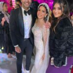 Malak Ahmed Zaher Instagram - JimmyXRowaina 🤵🏻👰🏻‍♀️ Mabrouk habayb albi🤍🤍 Styled by @mayajules Makeup by @nesmamansourmakeup Hair by @alfredandmina