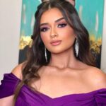 Malak Ahmed Zaher Instagram - Dolled up 💜✨ Styled by @mayajules Hair by @alfredandmina Makeup by @nesmamansourmakeup ✨