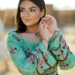 Malak Ahmed Zaher Instagram - Blooming ☀️✨ Crew Photography: @antikkahossam Stylist: @mayajules Outfit: @atelier_delile Makeup by : @hodazaher my life saver🥰 Hair by: @alfredandmina Jewelry: @asseeljewellery Location: @mountainview_egypt