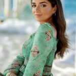Malak Ahmed Zaher Instagram - Lost in the moment 🕊🤍 🌊 Dream team☺️ Photography: @antikkahossam Stylist: @mayajules Outfit: @atelier_delile Makeup by : @hodazaher my life saver🥰 Hair by: @alfredandmina Jewelry: @asseeljewellery Location: @mountain_view_raselhekma