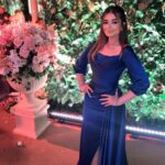 Malak Ahmed Zaher Instagram - In my ultimate favorite color💙✨ 👗@eslam_saad_designer 💄 @dinaelkasheff 💇🏻‍♀️ @alfredandmina 💎 @iramjewelry_