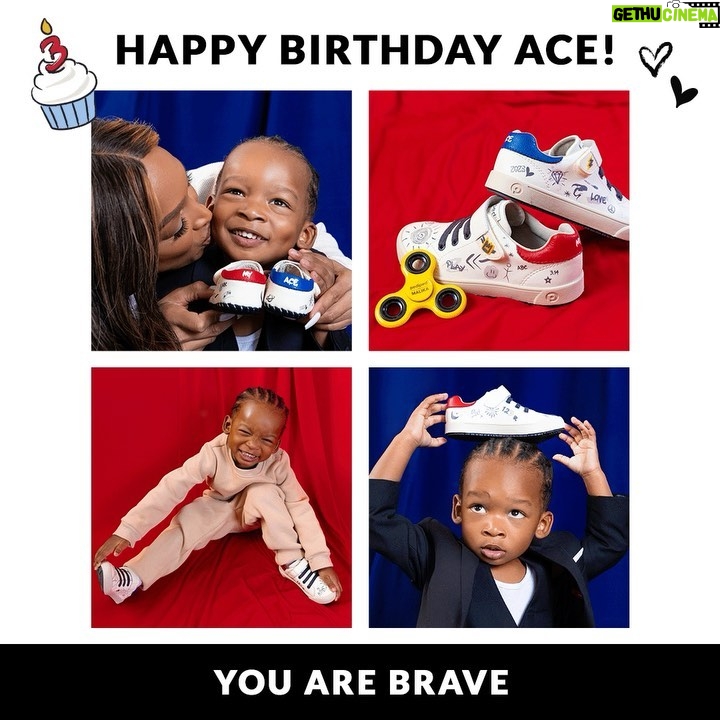 Malika Instagram - My loving, kind, smart baby boy is 3 today. I decided to go big by designing shoes with @pedipedfootwear to celebrate My Ace. Help me wish my baby a Happy Birthday by treating your Ace ♥️🎉