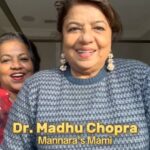 Mannara Instagram - Thank you @drmadhuakhourichopra mami and @vimlaakhouri mami for the wonderful words and continuous support ❤️🙏😇 Love you both ❤️ #MannaraChopra #familysupport #Mannara #BB #BB17 #biggboss17 #biggboss #support