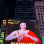 Mannara Instagram - We made it to Times Square 🎊💯 Thank you my fans and family for the immense support ❤️ @memannara @mannarachopraofficial @colorstv @officialjiocinema #BB #BB17 #BiggBoss17 #biggboss17contestants #bigboss #mannarachopra #mannara #biggbossunseen #biggbossmemes