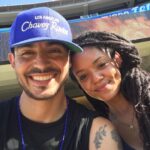 Manny Montana Instagram - @dodgers Thank you thank you thank you for making my family’s Labor Day so special! @mrlucky005 @dcjuniorbfsb Are life long fans and had a ball! And you even got this Native New Yorker @adelfamarr to cheer for that Dodger Blue!!! (Trying to get her to forget those Yanks) 🤦🏽‍♂️😊 Thanks for all the love!! #dodgers #dodgerstadium