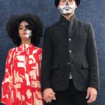 Manny Montana Instagram - I married her in our past life, our present, and will find her again in our next. @adelfamarr #halloween #halloweenmakeup
