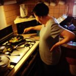 Manny Montana Instagram - Since a I was kid grams has always had the og hand on hip cooking stance!! LOL! #ghettolongbeachgrandmas Back in the LBC for the weekend!!