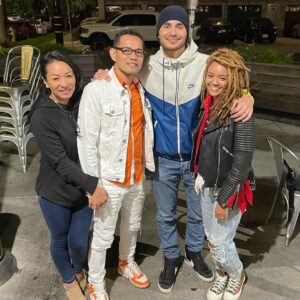Manny Montana Instagram - Good when people are even better in person. The new homies @racheldonaire @nonitodonaire and my beautiful wife @adelfamarr 
Thanks for a fun night!!