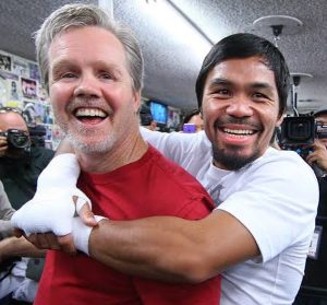 Manny Pacquiao Instagram - Years of victories, decades of friendship. Happy Birthday to my coach, Freddie Roach! Your wisdom and guidance have been my compass. 🥊🎉 Happy Birthday @freddieroach #MoreThanATeam #Family #TeamPacquiao