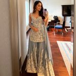 Manushi Chhillar Instagram - Promotion diaries phase 1 #OperationValentine 2 cities and some mirror selfies 🩷🩵🩷🩵
