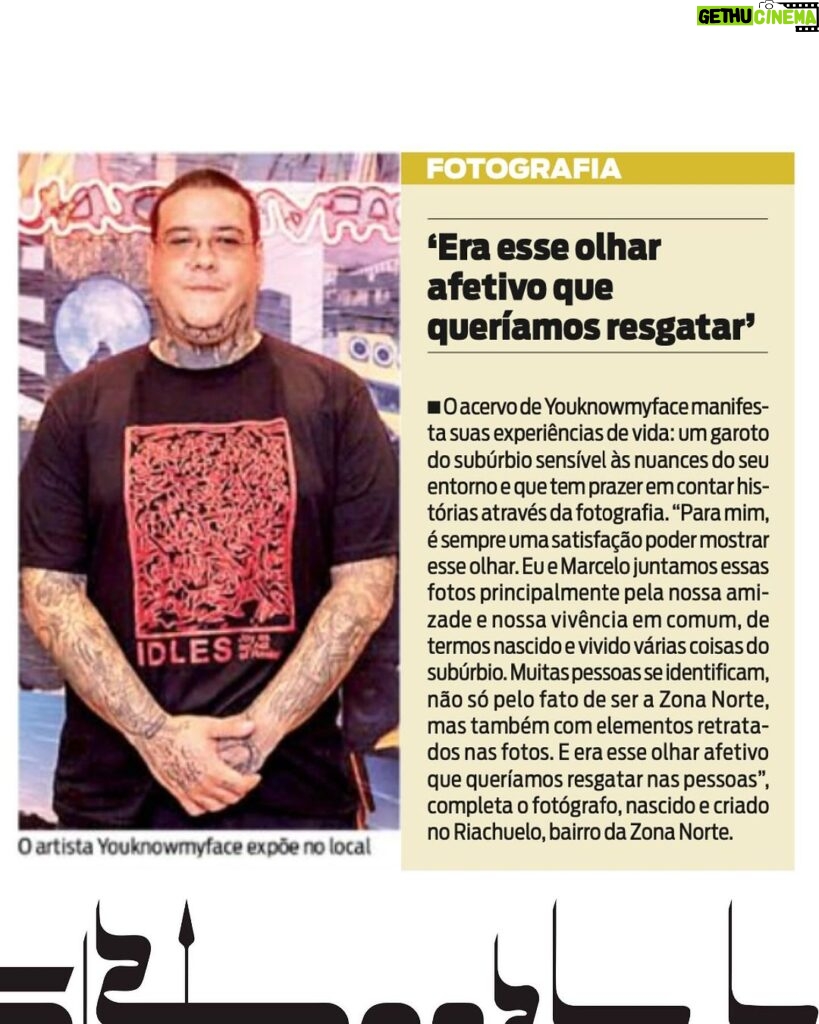 Marcelo D2 Instagram - quer ficar por dentro do que tá acontecendo no Centro de Pesquisa Avançada do Novo Samba Tradicional ?? Arrasta pro lado e pega a visão na matéria especial do Jornal O Dia com os detalhes da expo LINHAGEM SUBURBANA, que exibe as fotografias do YOUKNOWMYFACE, e também com tudo o que eu e Luiza vamos armar por lá até março ⚜️ Centro De Pesquisa Avançada do Novo Samba Tradicional onde o Coro Come • Rua Sete de Setembro, 43 - Centro - RJ • Ter à Sab - 11h às 19h • Entrada 0800 sempre, mas sujeita à lotação #OTempoDeIBORUéAgora