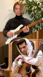 Marcin Patrzalek Instagram - Acoustic VS Electric ⚡️ Marcin x Ichika ⚡️ Full video out now on Marcin’s YouTube 🤝 #guitar
