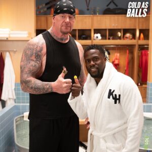 Mark Calaway Instagram - Told @KevinHart4Real to meet me in Hell in a Cell but he offered an ice tub instead. Had a hell of a time with the guy. Check out #ColdAsBalls on @LOLNetwork. #CABSeason5
