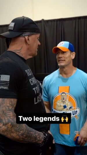 Mark Calaway Instagram - Just @johncena and @undertaker talking it up 👀