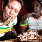 Mark Wiens Instagram - Senegal’s extreme BBQ! 🇸🇳 Some of the best grilled lamb I’ve ever had (known as Dibi), cooked over a raging bonfire 🔥 , served with onions, mustard and chili sauce! @papetatandiaye 📍 Dibiterie Le Mboté1 #Dakar #Senegal #bbq Dakar, Senegal