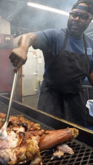 Mark Wiens Instagram - @pitmasterrodneyscott shows how to spoon and mop your barbecue! Had an amazing time in South Carolina @rodneyscottsbbq #Charleston #bbq #barbecue