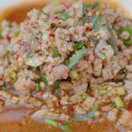 Mark Wiens Instagram - Fresh beef laap (ลาบ), and Isan meaty dishes, so good!📍 Laap Ba Lek (ร้านลาบ (ป้าเล็ก) #Bangkok #Thailand #streetfood Bangkok, Thailand