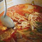 Mark Wiens Instagram - Boiled for 6 hours - Thai beef tendon yellow Curry (แกงกะหรี่)! #Bangkok #ThaiFood #streetfood 📍 Khao Gaeng Hia Hee (ร้านข้าวแกงคลองถม (เฮียฮี้)