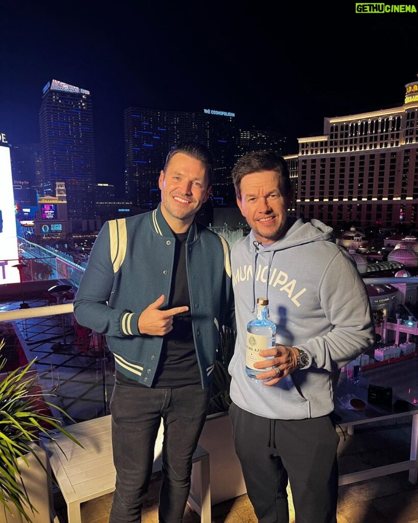 Mark Wright Instagram - Mark & Mark in Vegas @markwahlberg