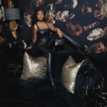 Marlo Hampton Instagram - All black for those who lost me @FashionNova wearing: Born With it Faux Leather Jumpsuit
