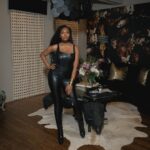 Marlo Hampton Instagram - All black for those who lost me @FashionNova wearing: Born With it Faux Leather Jumpsuit