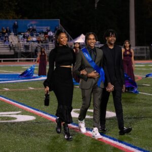 Marlo Hampton Instagram - On Friday night, William and I escorted Michael on the field, he represented the Junior Class in Homecoming Court 2023!! 💙😊 I’m so proud of him and full of Joy! 

This joy that I have 
World didn't give it, and the world 
Can't take it away, 
I got it, I got it 
In my walk, 
In my talk, 
In my home,
