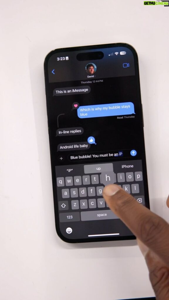 Marques Brownlee Instagram - iMessage….. on Android. Would that convince people to switch? ¯_(ツ)_/¯