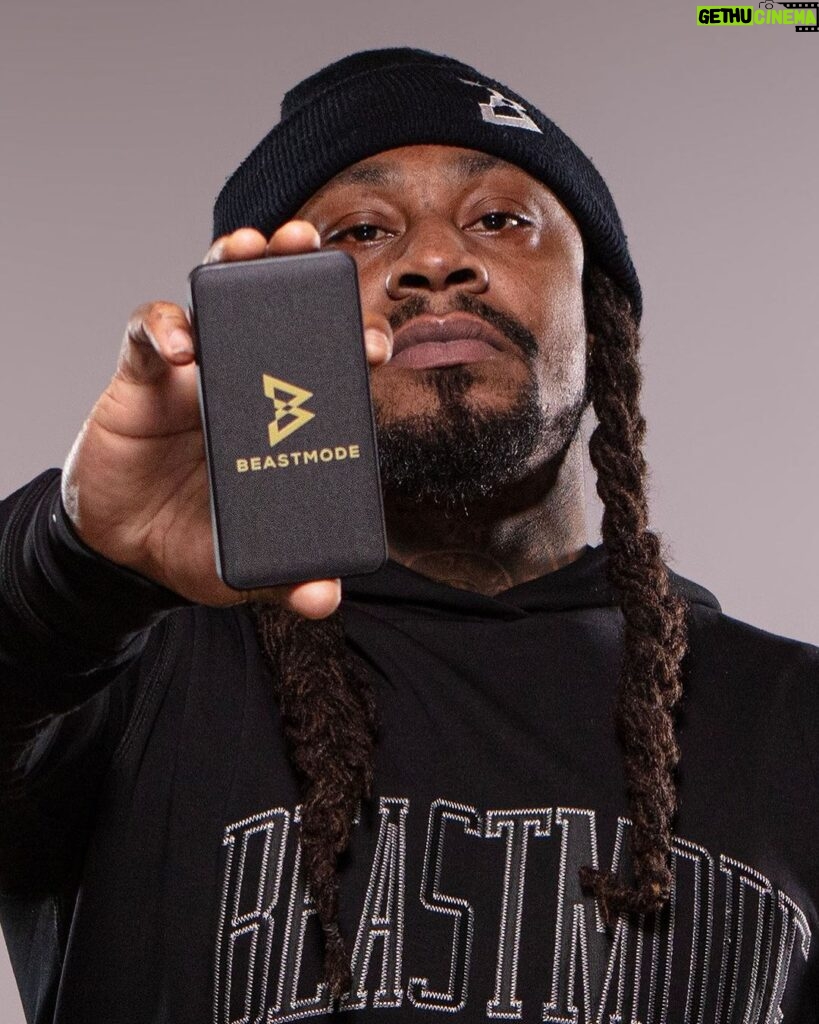 Marshawn Lynch Instagram - Introducing our newest limited edition powerstation: @beastmode x @mophie 🤍 To celebrate we are giving away one autographed jersey, a limited edition BEAST MODE powerstation, and some fun swag to three lucky winners! All you have to do is 1) Like this post, 2) Follow @beastmode and @mophie 3) Tag a friend in the comments. Winner will be announced on Monday, July 24th. To purchase, visit the #LinkInBio.