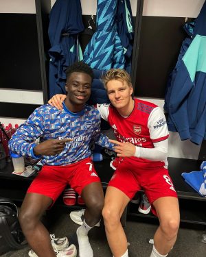 Martin Ødegaard Instagram - Big win, another 3 points✅👏🏼
@bukayosaka87 💫🤝