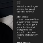 Martin Ødegaard Instagram - “It’s been a hell of a long road, but I’m living my dream.⁠ ⁠ I’m home. And the best is yet to come.”⁠ ⁠ @odegaard.98 is just getting started at @arsenal. (Link in bio) • 📸: @aliyaqubb for The Players’ Tribune, @clive_rose