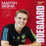 Martin Ødegaard Instagram - A place where Martin beløngs ❤️ Emirates Stadium