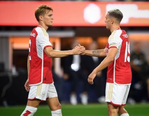 Martin Ødegaard Instagram - Thank you, Los Angeles🙏🏼
🇺🇸✅