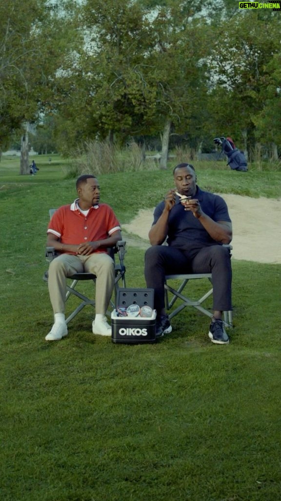 Martin Lawrence Instagram - #ad @shannonsharpe84 lookin’ distracted by that 20g protein 😂@oikos #holdmyoikos Los Angeles, California