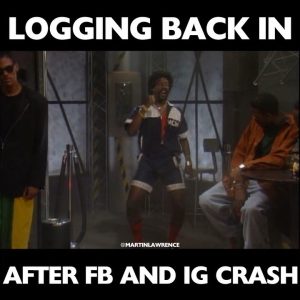 Martin Lawrence Instagram - How we're marching back into @facebook and @instagram 🤣
#teammartymar #instagramdown