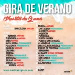 Martita de Graná Instagram - El verano que me espera!!!!🌞🌞 Aquí os dejo todas las fechas de la gira de verano 🍍🍍algunas saldrán a la venta próximamente, os voy avisando!!!✌✌ Disponibles en www.martitadegrana.com.🌴 Gracias a tod@s por hacer mi sueño posible!❤❤❤