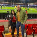 Martyn Ford Instagram - One hell of a game …. An incredible performance by them all, proud of the main man @pierraschoemies appreciate you brother and congratulations on the win, although my gorgeous wife was a little less impressed 😂 (she’s 🏴󠁧󠁢󠁷󠁬󠁳󠁿) #rugby #scotland #6nations