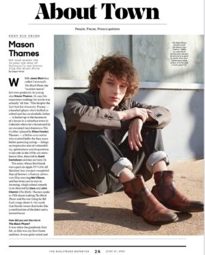 Mason Thames Instagram - Thank you @hollywoodreporter