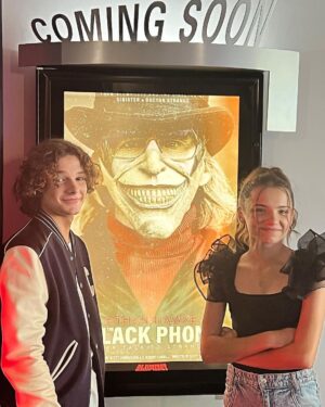 Mason Thames Instagram - @madeleinemcgraw and I @ #blumfest @blumhouse @universalpictures Thank you #blumhouse #universalpictures and Thank you @celine for this jacket