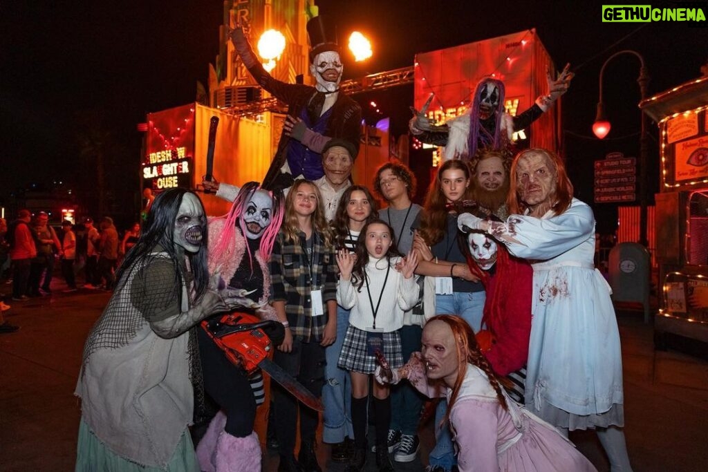 Mason Thames Instagram - Thank you @horrornights for these amazing photos and the incredible experience!! So many jump scares! We had a blast! @madeleinemcgraw @blumhouse #universalhhn @unistudios