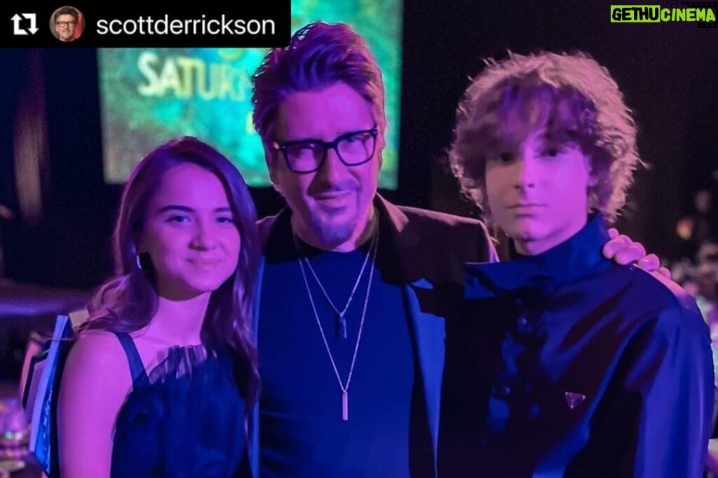 Mason Thames Instagram - #Repost @scottderrickson with @use.repost ・・・ At the #SaturnAwards with my brilliant #BlackPhone actors @masonthamesofficial and @madeleinemcgraw 📷: @maggielevin