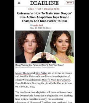 Mason Thames Instagram - SO EXCITED!!!! @universalpictures @nicoparker @dean.deblois #howtotrainyourdragon #httyd #hiccuphaddock