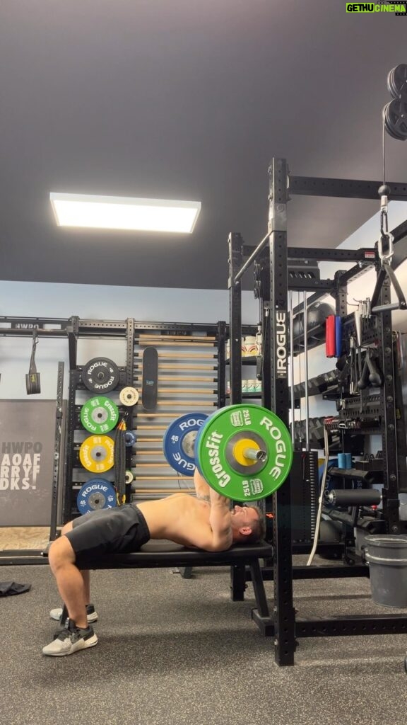 Mat Fraser Instagram - Hitting a bench cycle with @malobrien_ , spin bike workouts increasing and just got cleared to squat with weight, jump and run. Coming back from the full knee ACL, MCL, Meniscus repair- slow and steady and stronger than before. WATCH OUT. #HWPO
