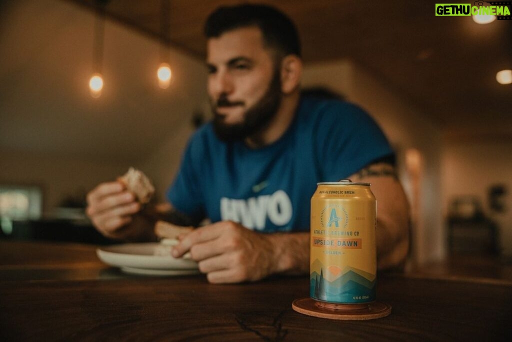 Mat Fraser Instagram - Post-Games mood: food, rest and @athleticbrewing. Athletic Brewing is the best Non-alcoholic Beer I’ve found. Give a shot and order a 6-pack online — link in bio.