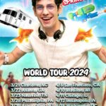 Matt Bennett Instagram - DON’T DRINK THE FISH WATER! Instead of getting trapped in an RV this spring break, why not come see Party 101? Bring a fan that oscillates! We’re coming to a city near you! Tickets on sale at 12pm local!