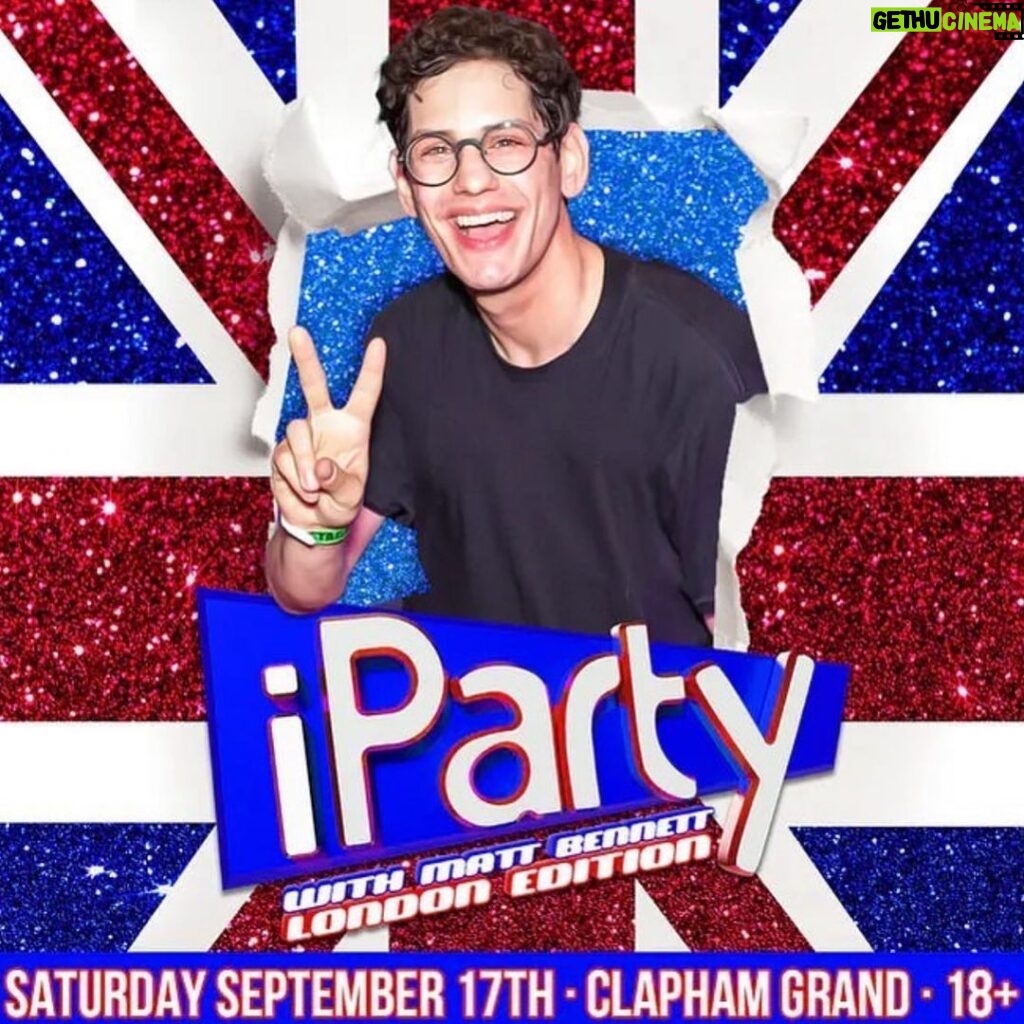 Matt Bennett Instagram - London! I’m coming to find out once and for all whatever happened to Baby Spice. The Clapham Grand